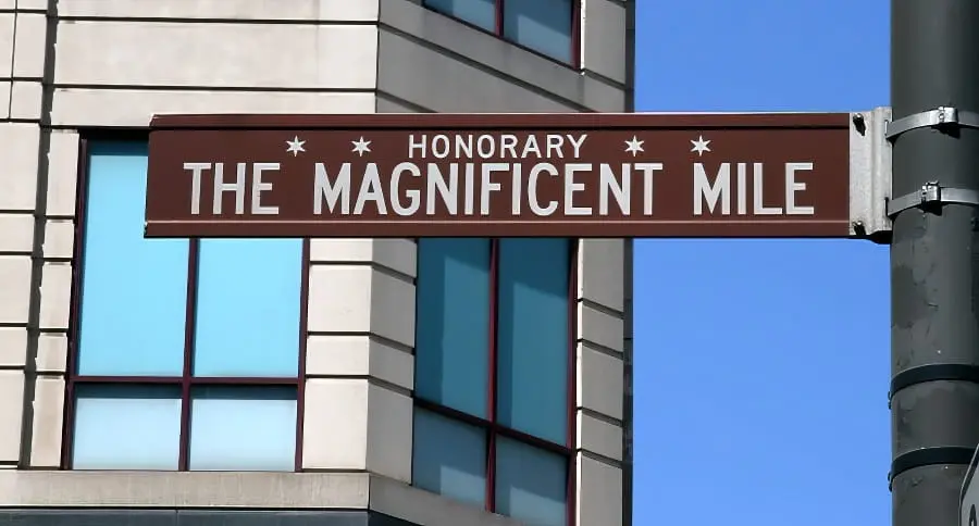 Magnificent Mile sign